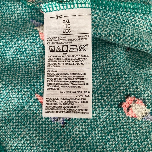 NWT Old Navy Womens Size XXL Green Thermal Shirt Gnomes Long Sleeve stretch - Picture 9 of 14